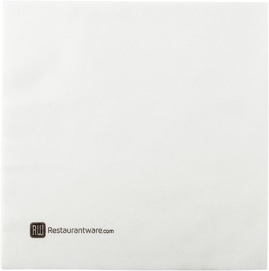 Restaurantware Luxenap 15.75 Inch Disposable Napkins 600 Soft Linen Like Napkins - Absorbent Air Laid Pure White With Pattern Paper Cloth Like Napkins Pre-folded For Dinner Party Guests