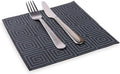Restaurantware Luxenap 15.75 Inch Disposable Napkins 600 Soft Linen Like Napkins - Absorbent Air Laid Black With Greco Pattern Paper Cloth Like Napkins Pre-folded For Dinner Party Guests