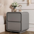 Bedside Table with 2 Drawers Nightstand Bedroom Storage Drawer and Shelf Bedside End Table Side Cabinet Nightstand Bedroom Living Room Furniture