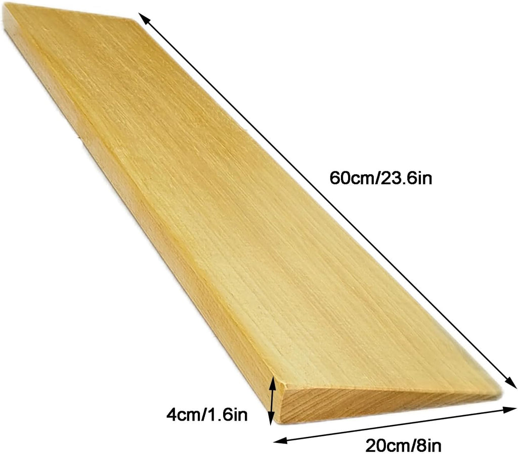 Wooden Threshold Ramp, Wheelchair Ramp, 1100 lbs Capacity, for Sweeping Robot Stroller Scooter, Steps, Stairs, Entry, Threshold, Doorways(60x20x4cm/23.6x8x1.6in)