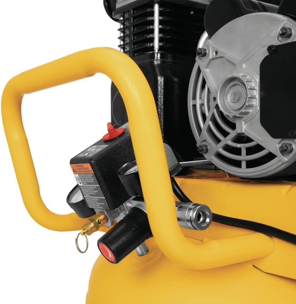 DEWALT 25 Gallon Vertical Air Compressor, Portable, Oil Lubed, Belt Drive, 200 Max PSI, Efficient Portable Air Compressor for Industrial Use, High-Performance 25 Gallon Air Compressor