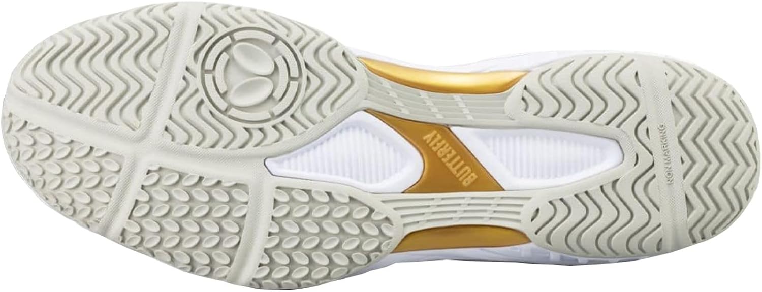 Butterfly Lezoline Rifones Shoes - Professional Table Tennis Shoe with Footwork Support, Flexibility, Shock Absorbing Cushion, Gripping Ping Pong Shoe