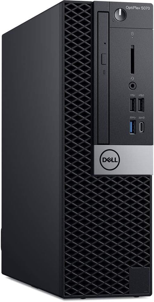 Dell Optiplex 5070 SFF Desktop PC, Core i7-9700, 8GB DDR4, 256GB SSD, USB WiFi, USB BT, Keyboard & Mouse, Windows 11 Pro (Renewed)