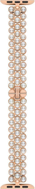 kate spade new york Designer Interchangeable Stainless Steel Band Compatible with Your 38/40/41mm Apple Watch Series 9/8/7/6/5/4/3/2/1/SE