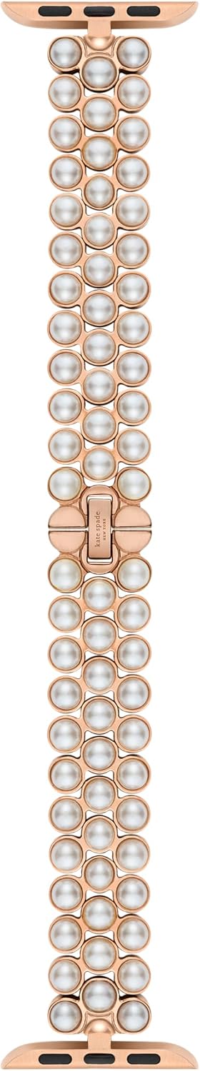 kate spade new york Designer Interchangeable Stainless Steel Band Compatible with Your 38/40/41mm Apple Watch Series 9/8/7/6/5/4/3/2/1/SE