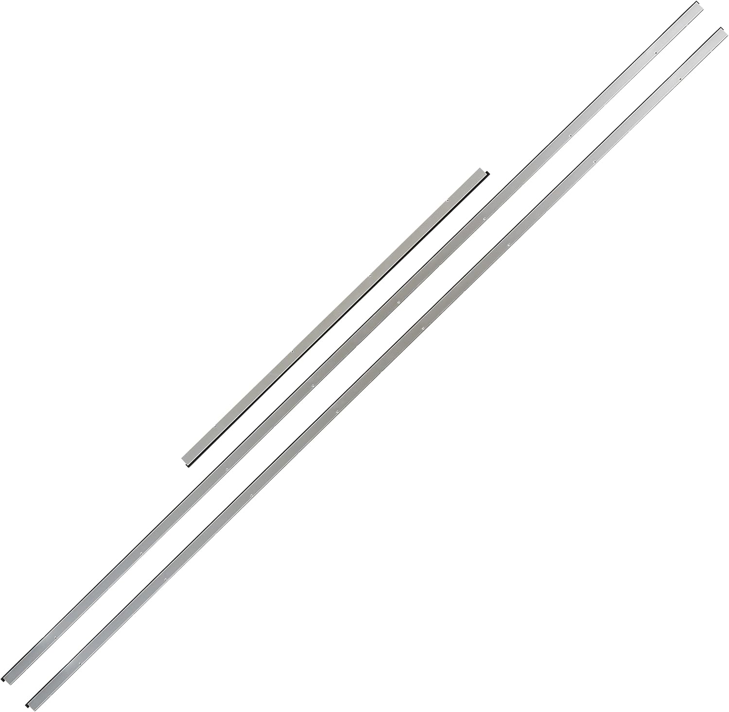 Soundproofing Door Seal Kit - Door Frame Gasket, Screw On Weather Stripping for Doors - Top & Side Door Jamb Weatherstrip Set - Aluminum Exterior Door Seal - 84 x 36 (Aluminum, Medium-Duty)