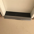Floor Strips Between Rooms, 4inch 10cm Extra Wide Threshold Transition Ramps for Doorways, Self Adhesive Reducer/Edge Trim for Vinyl Wood Uneven Flooring, Metal,Light Coffee-W 10CM - L 155cm/61in