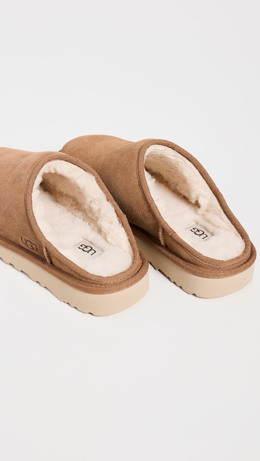 UGG Men's Classic Slip-On Slipper, Chestnut, 12