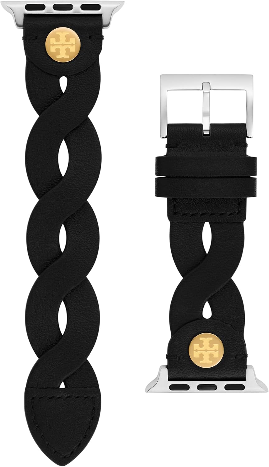 Tory Burch Women's Braided-Leather 38/40/41/42mm Band For Apple Watch®