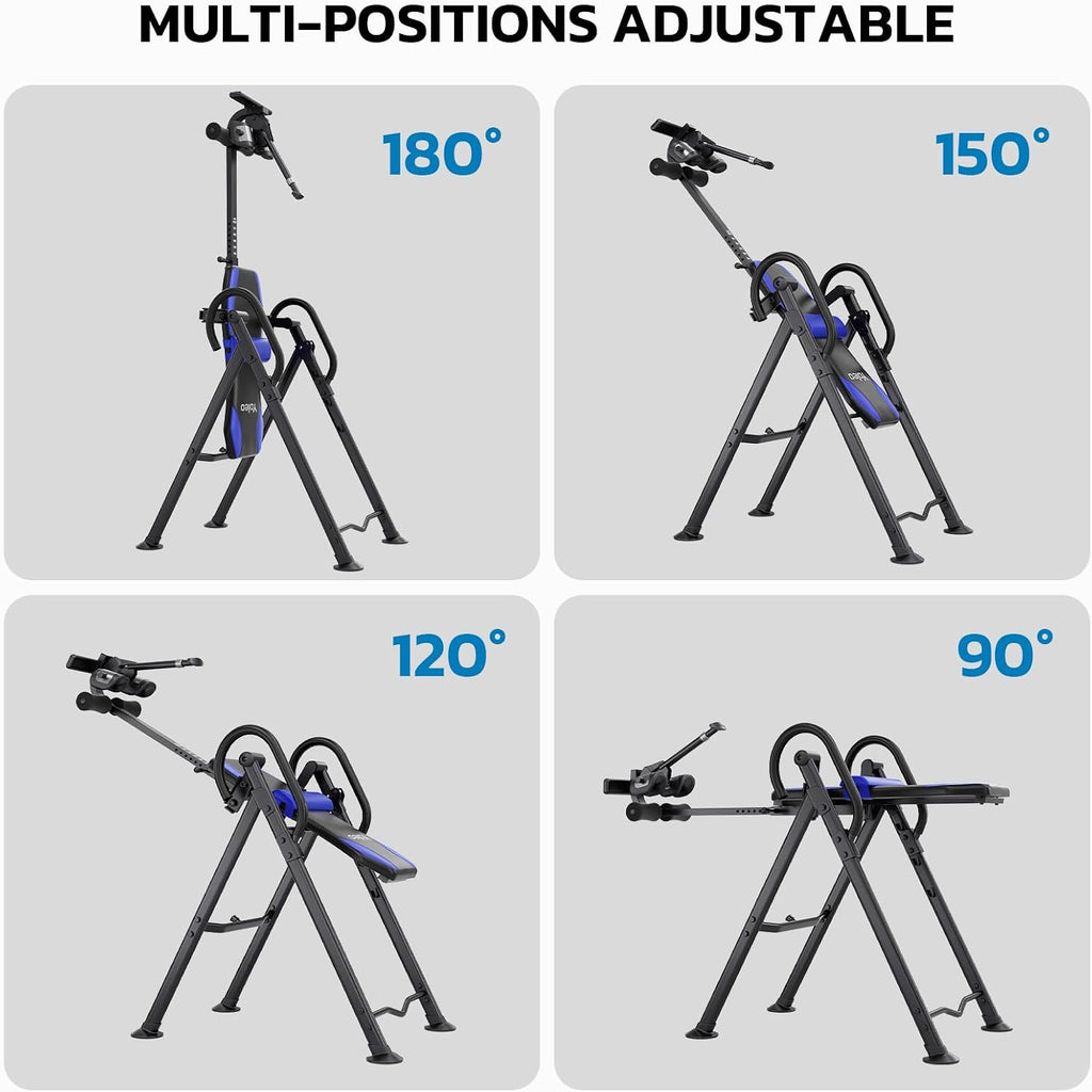 YOLEO Gravity Inversion Table for Back Pain Relief 2026 New Inversion Table w/Lumbar Support Easy to Assemble Back Stretcher Machine 300 lbs