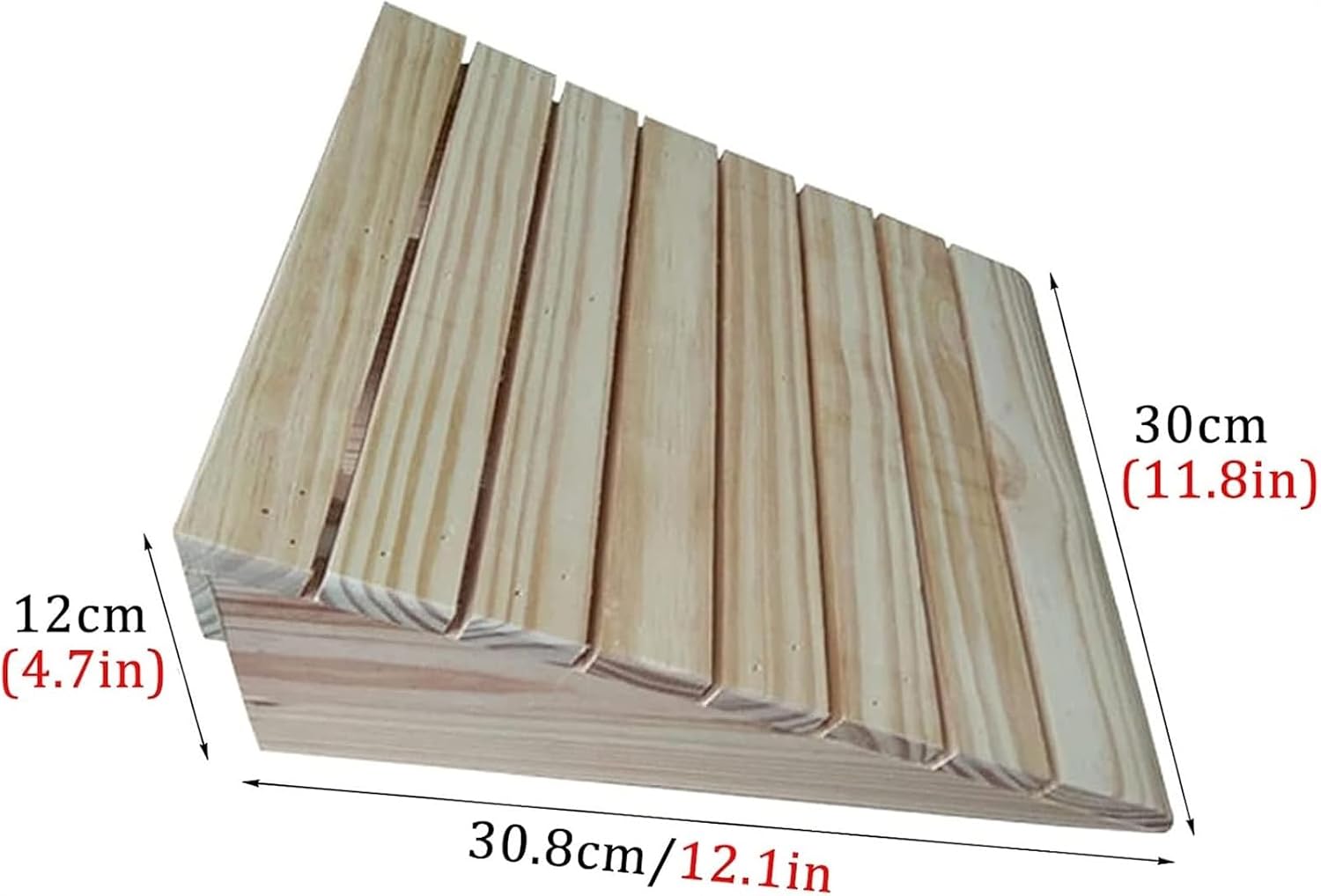 Ramps Threshold Ramp, Portable Doorways Threshold Ramps, Front Door/Yard Sill Step Ramp with Anti-Skid, 8/10/12/15/18cm Rise, 600lbs Sidewalk Curb Ramp,Wooden