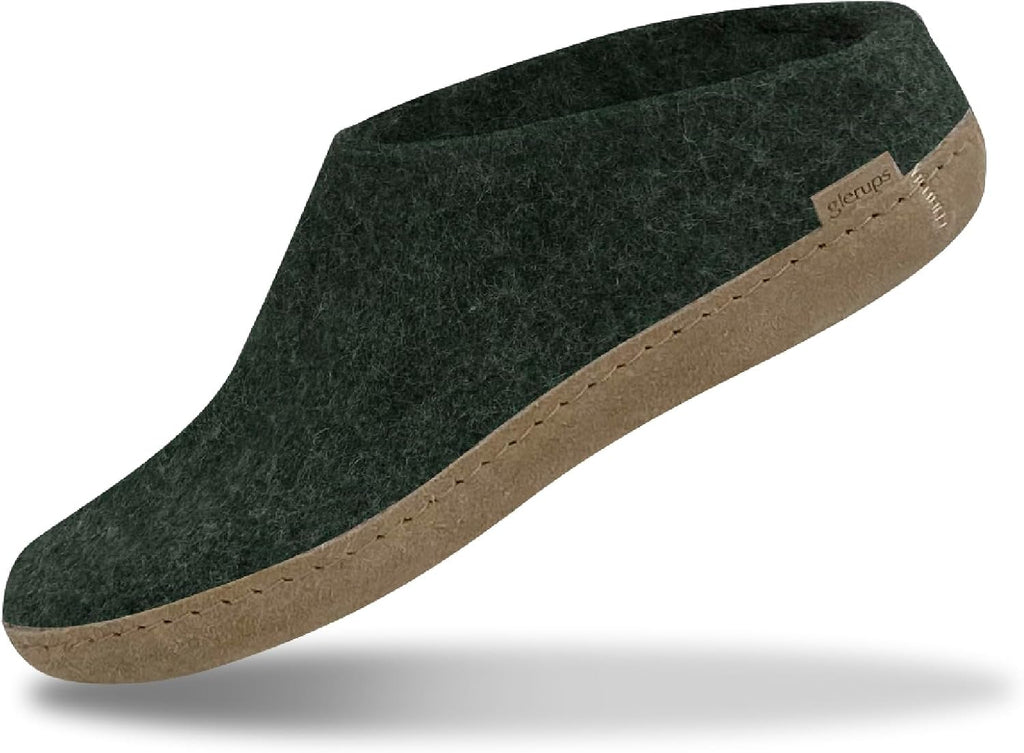 Glerups 100% quality wool mix Slipper with leather sole - Unisex Slip-on
