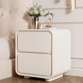 Bedside Table with 2 Drawers Nightstand Bedroom Storage Drawer and Shelf Bedside End Table Side Cabinet Nightstand Bedroom Living Room Furniture