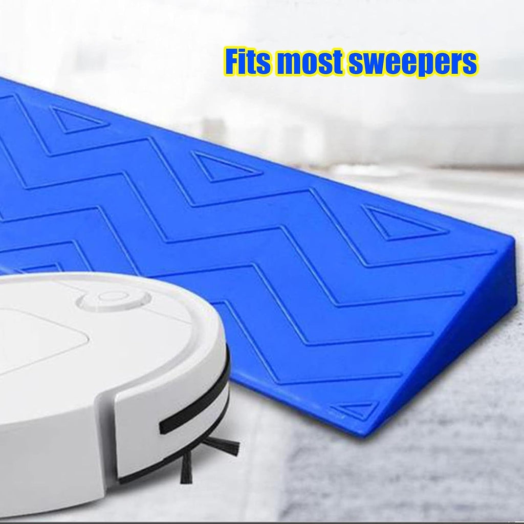2 Inch Portable Threshold Ramp for Doorways - Heavy Duty Rubber Wheelchair Access Ramp - Non-Slip Indoor & Outdoor Ramp(Blue,100 * 10 * 4CM)