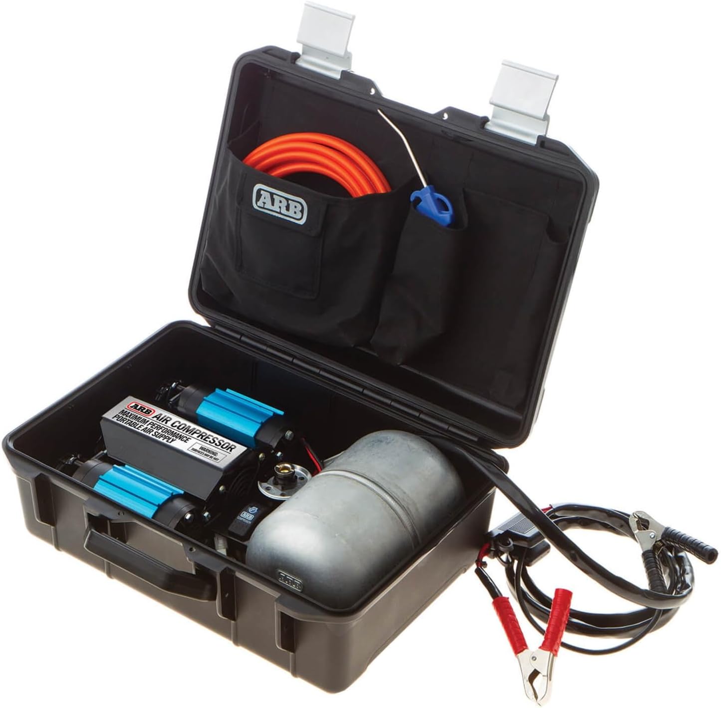 ARB CKMTP12 ARB505 10000011 Portable Twin Motor 12 Volt Air Compressor with E-Z Deflator and Speed Seal Tire Kit