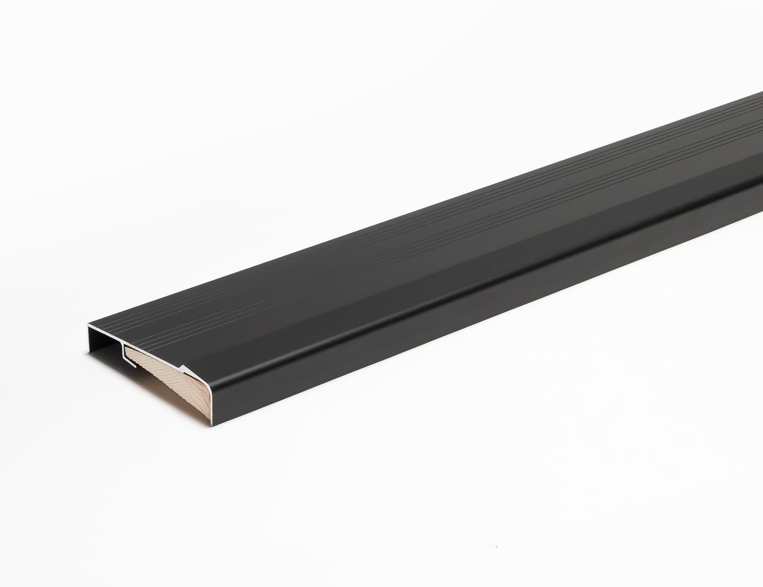 Premium Inswing Threshold with Exterior Long Cover Aluminum Sill with Wood Insert for Sealing Gap Under/Replacement Under Threshold Different Sizes Available. (48 inch Small Gap)