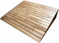 Katzowen Portable Driveway Ramp Wooden Threshold Ramps for Doorways, Pets/Kids/Elderly/Disabled Entryway Ramp Wheelchair Ramp 3/4/5/6 Inch Rise, Non Slip Curb Ramp(25.8 x 30 x 7cm)