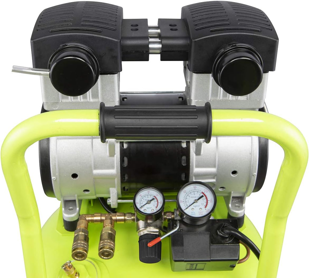 Flexzilla Portable Air Compressor with Quiet Technology, 2 HP, 10 Gallon, Industrial Grade Pump - CB20100F