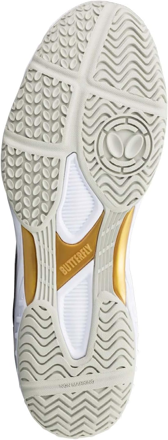 Butterfly Lezoline Rifones Shoes - Professional Table Tennis Shoe with Footwork Support, Flexibility, Shock Absorbing Cushion, Gripping Ping Pong Shoe