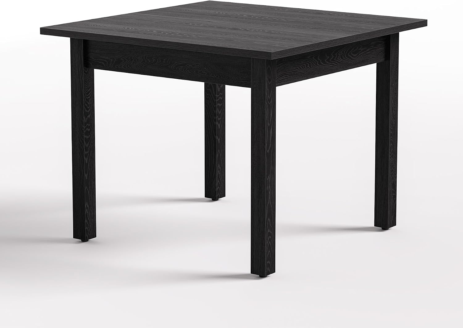 LITTLE TREE 39 Inches Square Dining Table for 4 People, Black Wooden Kitchen Table Small Dinner Table, Modern Dining Room Tables for Living Room, Kitchen