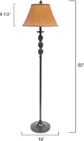 BLACK FOREST DECOR Rustic Lodge Floor Lamp - Pinegrove Standing Lamp for Home & Cabin Decor