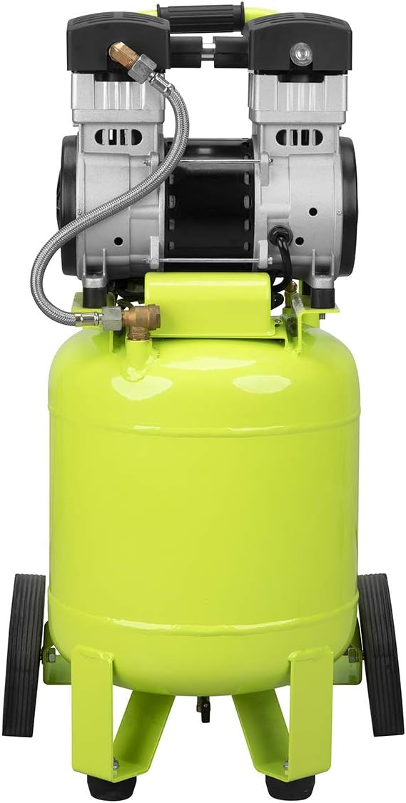 Flexzilla Portable Air Compressor with Quiet Technology, 2 HP, 10 Gallon, Industrial Grade Pump - CB20100F