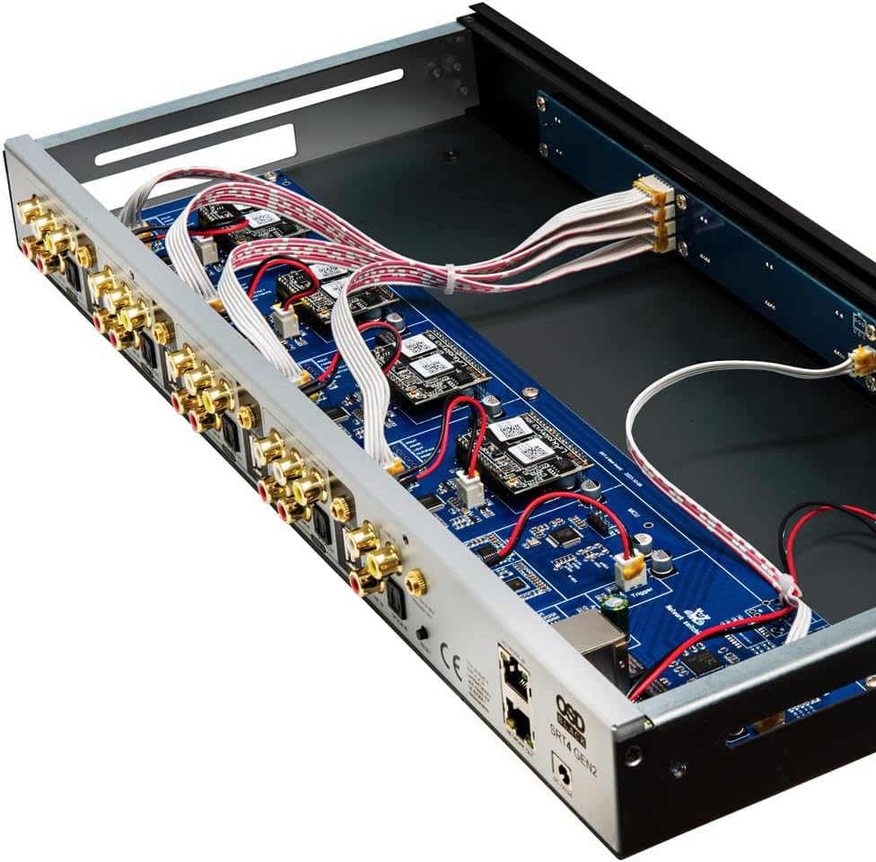 OSD Audio SRT4 GEN2 App Control 4 Zone Media Streamer, iOS or Android App, Airplay Compatible, 12V Trigger