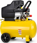 Stark USA 3.5HP 10 Gallons Air Compressor Tank Ultra Quiet Horizontal Tank Adjustable Pressure Ideal for DIY, Home & Garage Applications, 8.37 CFM