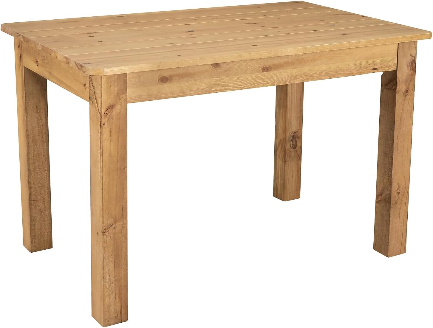 Flash Furniture HERCULES 46' x 30' Rectangular Light Natural Solid Pine Farm Dining Table