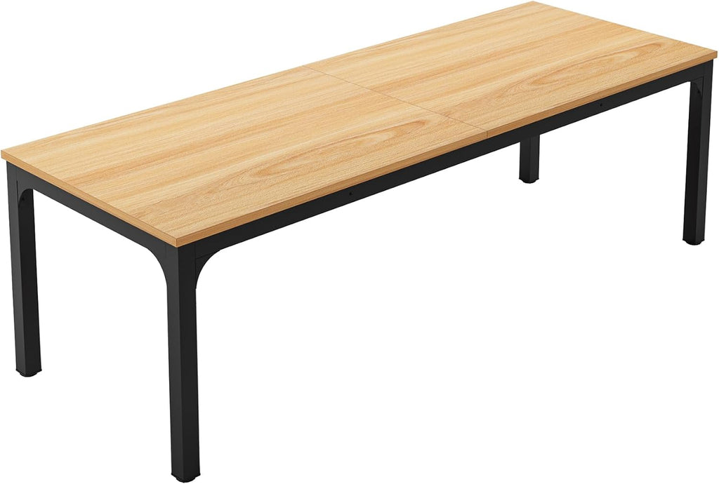 Tribesigns Dining Table for 8, 78-Inch Large Narrow Long Rectangular Kitchen Dinner Table, 8 Seat Rustic Wood Dining Table for Dining Room