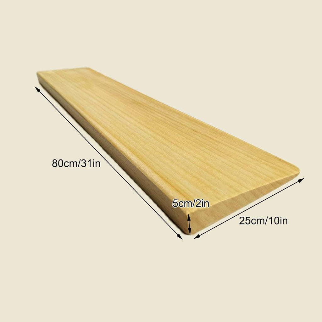 Wheelchair Ramp, Threshold Ramps for Doorways, Solid Wood Threshold Ramp, Shed Ramps, for Doorways, Driveways, Steps, Garages, 1100 LBS Capacity(80 * 25 * 5cm/31 * 10 * 2in)