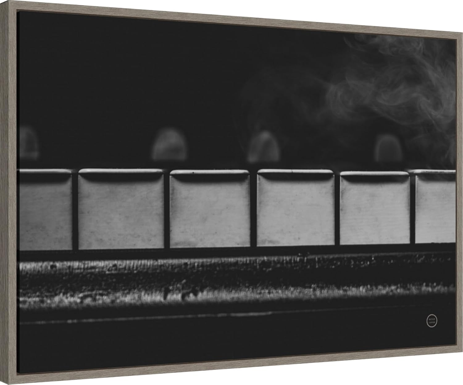 Amanti Art Framed Canvas Wall Art 23x33 Piano Lounge II by Nathan Larson, Framed Wall Art Canvas, Music Artwork, Country Rustic Decor, Large Poster Painting for Living Room, Bedroom, Bathroom,