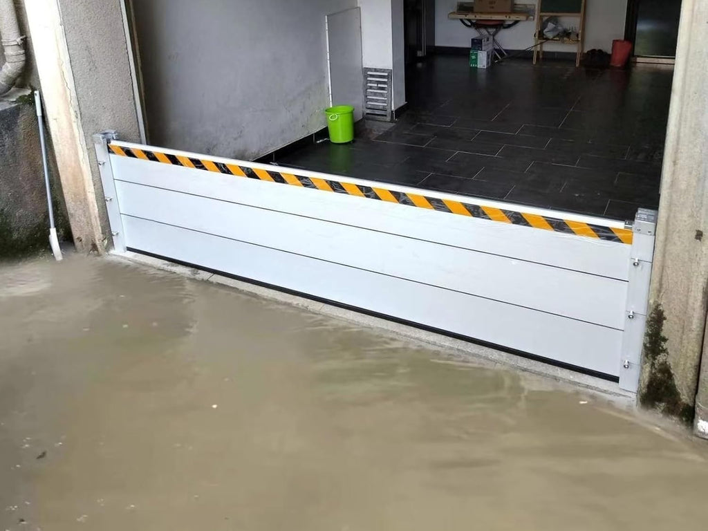 Outside Mount Door Flood Barrier Shield, Garage Door Flooding Control Baffle Threshold Kit, Warehouse Basement Factory Driveway Anti-Flood Wall Dams, Customi(Size:H 60cm(23.6 in),Color:L95cm(37.4in))