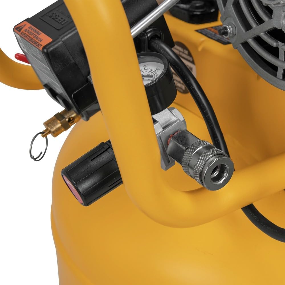 Dewalt 30 Gallon Vertical Air Compressor, 2 HP, Single Stage, Oil Lube Belt Drive, 175 Max PSI, Portable Air Compressor for Home Improvement, 6.2 SCFM at 90 PSI, Efficient Performance