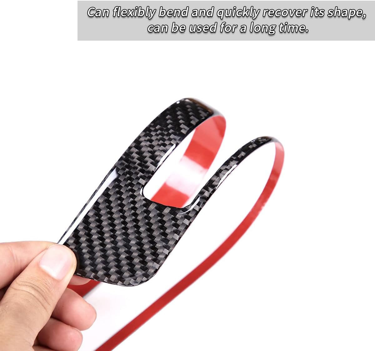 Real Carbon Fiber Car Door Interior and Exterior Threshold Strips Anti-Scratch Welcome Pedal for Subaru BRZ 2022+ Decoration Accessories (Black)