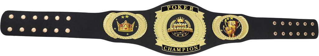 Poker Championship Belt Real Leather Adult Size Champion Award Trophy Prize Gift