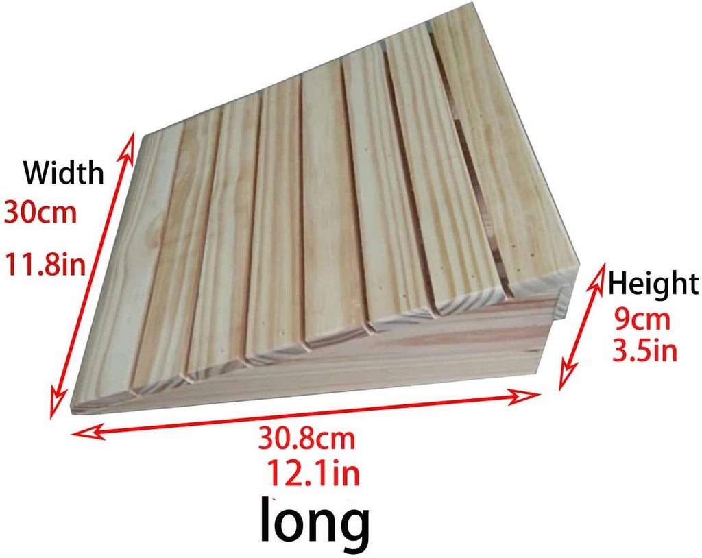 JYDQM Wheelchair Ramp Portable Wooden Threshold Ramps for Doorways, Pets/Kids/Elderly/Disabled Entryway Ramp Wheelchair Ramp 3/4/5/6 Inch Rise, Non Slip Curb Ramp(Size:30.8 x 30 x 9cm)