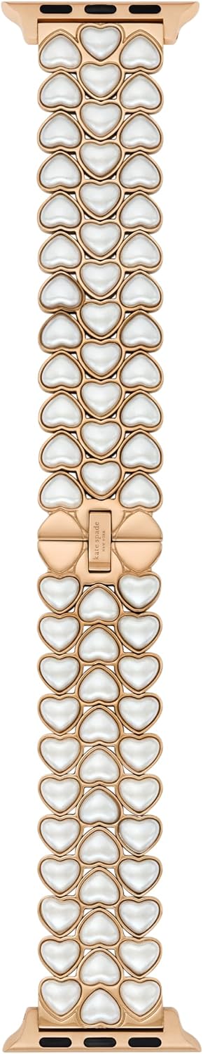 kate spade new york Designer Interchangeable Stainless Steel Band Compatible with Your 38/40/41mm Apple Watch Series 9/8/7/6/5/4/3/2/1/SE