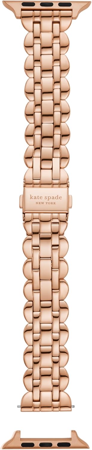 kate spade new york Designer Interchangeable Stainless Steel Band Compatible with Your 38/40/41mm Apple Watch Series 9/8/7/6/5/4/3/2/1/SE