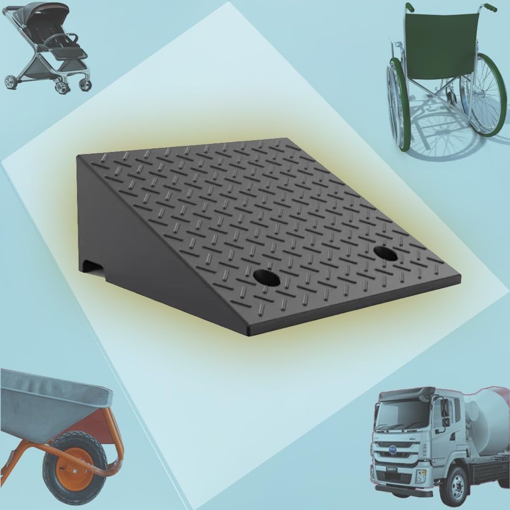 2' 3' 4' Rise Doorway Threshold Ramp, Heavy Duty Loading Ramp for Trailer Truck(H 20CM/8')