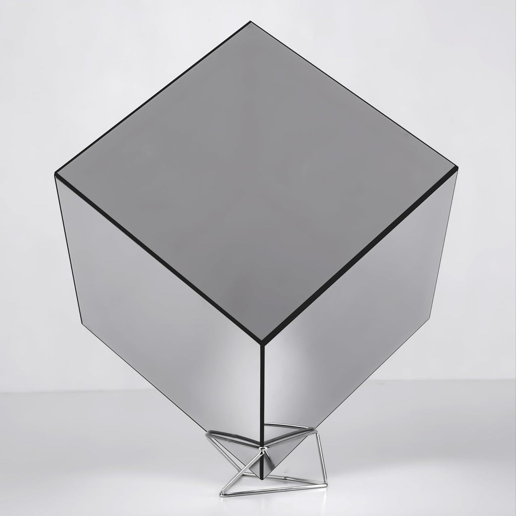 Infinity Mirror Hyper Cube Table Lamp, Desk Art Night Light, Color-Changing Music-Sync APP-Controlled Ambient Light for Gaming, Party, Home, Gift (10 Inches)