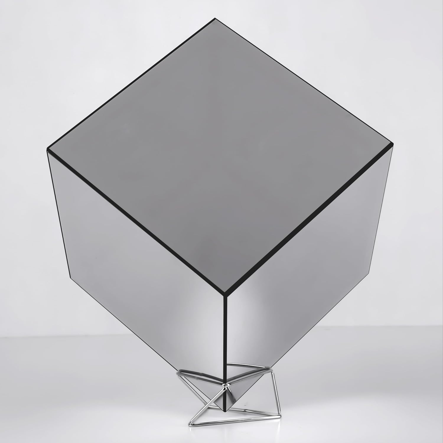 Infinity Mirror Hyper Cube Table Lamp, Desk Art Night Light, Color-Changing Music-Sync APP-Controlled Ambient Light for Gaming, Party, Home, Gift (10 Inches)