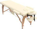civama Massage Table Massage Bed Portable, 29 LBs Light Weight Foldable Tattoo Facial Care Spa Lash Bed Aluminum Frame with Accessories Carrying Bag, Beige