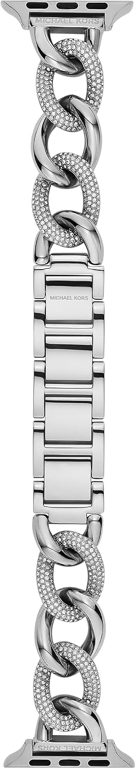 Michael Kors Band for Apple Watch; Stainless Steel Smart Watch Bands for Women; Compatible with Apple Watch 38mm, 40mm, 41mm