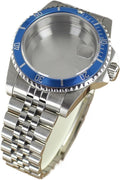 38MM Watch Cases Sapphire Glass Compatible For NH35 NH36 4R36 NH38 NH70 Uni-directional Bezel Watch Accessories