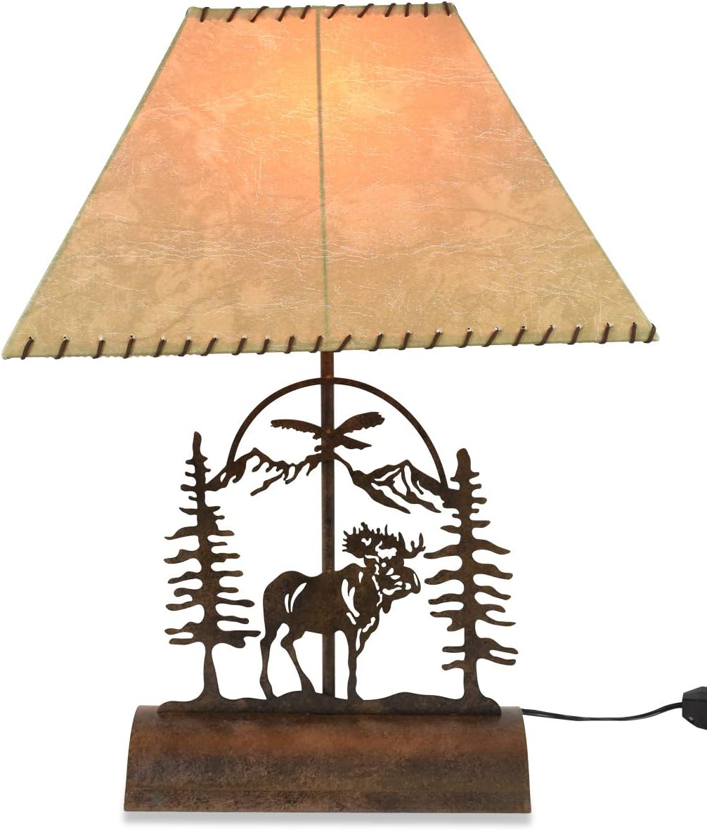 Muskoka Lifestyle Products Moose Table Lamp-Rustic Patina 26'