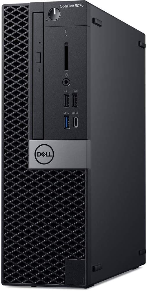 Dell Optiplex 5070 SFF Desktop PC, Core i7-9700, 8GB DDR4, 256GB SSD, USB WiFi, USB BT, Keyboard & Mouse, Windows 11 Pro (Renewed)