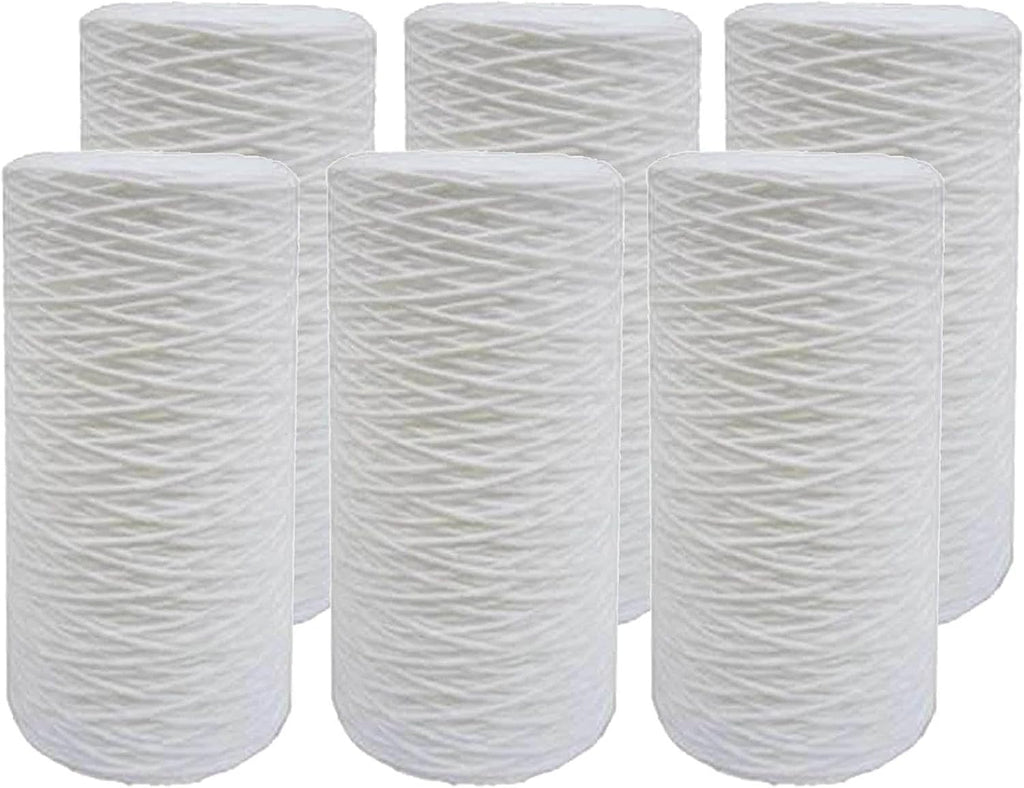 for 10 x 4.5 Inch 5 Micron String Wound Sediment Tier1 Water Filter 6 Pack