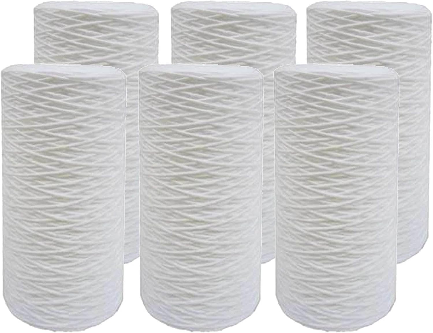 for 10 x 4.5 Inch 5 Micron String Wound Sediment Tier1 Water Filter 6 Pack
