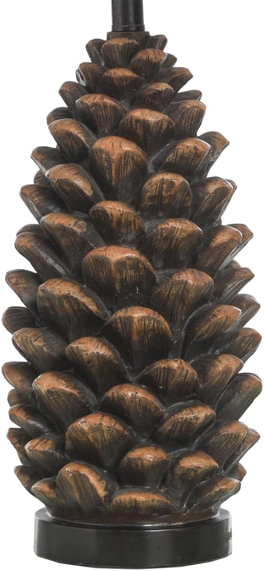BLACK FOREST DECOR Rustic Pinecone Table Lamp - Lodge Style Lighting for Cabin or Home - 30.75'
